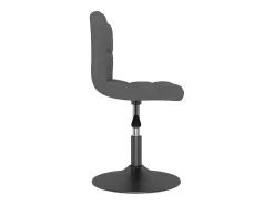 Sillas de comedor giratorias 6 unidades terciopelo gris oscuro