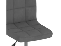 Sillas de comedor giratorias 6 unidades terciopelo gris oscuro