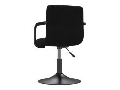 Sillas de comedor giratorias 4 unidades terciopelo negro
