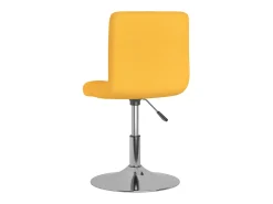 Sillas de comedor giratorias 2 unidades tela amarillo