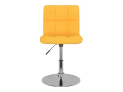 Sillas de comedor giratorias 2 unidades tela amarillo