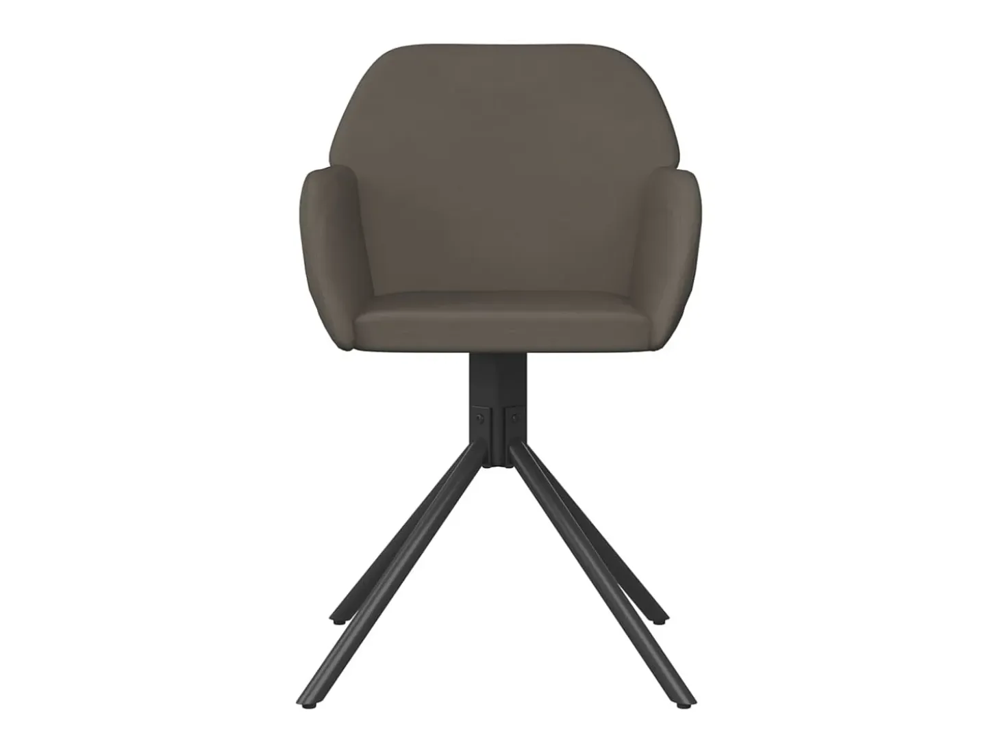Sillas de comedor giratorias 2 unidades terciopelo gris oscuro