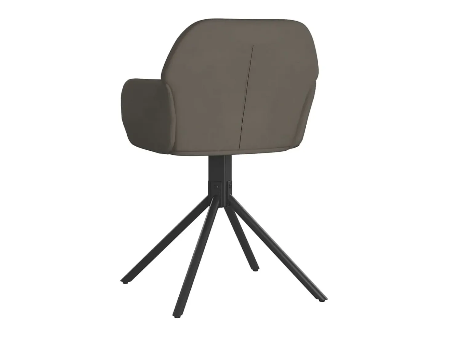 Sillas de comedor giratorias 2 unidades terciopelo gris oscuro