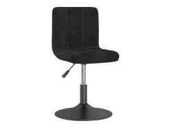 Sillas de comedor giratorias 4 unidades terciopelo negro