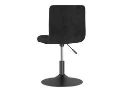 Sillas de comedor giratorias 4 unidades terciopelo negro