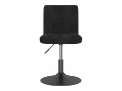 Sillas de comedor giratorias 4 unidades terciopelo negro