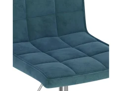 Sillas de comedor giratorias 6 unidades terciopelo azul