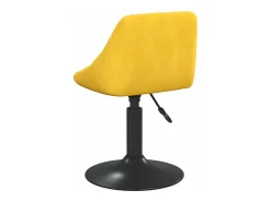 Sillas de comedor giratorias 2 unidades terciopelo amarillo mostaza