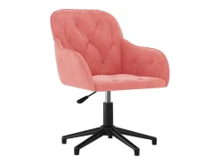 Sillas de comedor giratorias 2 unidades terciopelo rosa