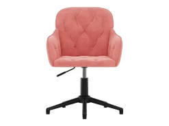 Sillas de comedor giratorias 2 unidades terciopelo rosa