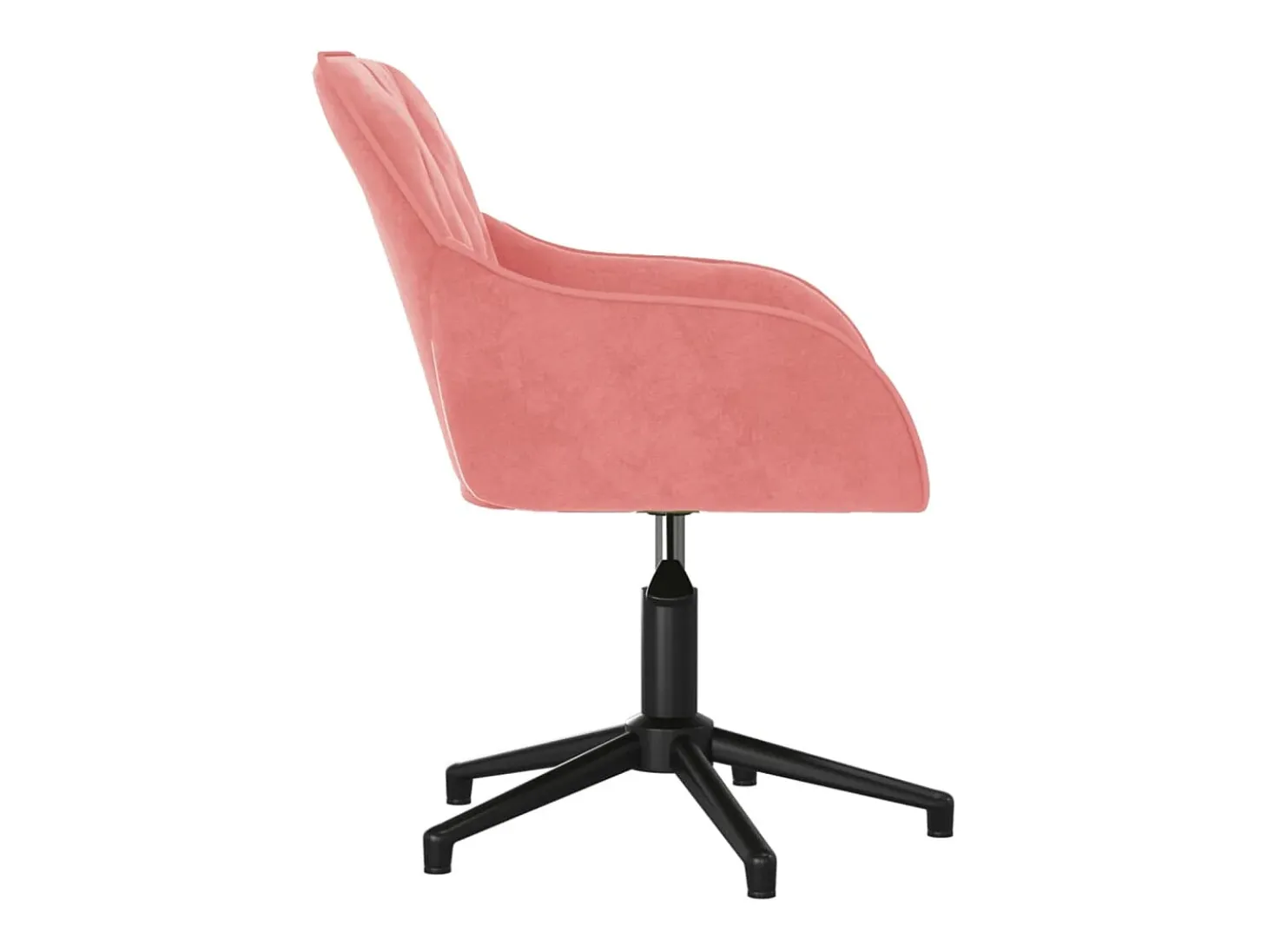 Sillas de comedor giratorias 2 unidades terciopelo rosa