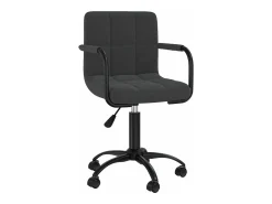 Sillas de comedor giratorias 6 unidades terciopelo negro