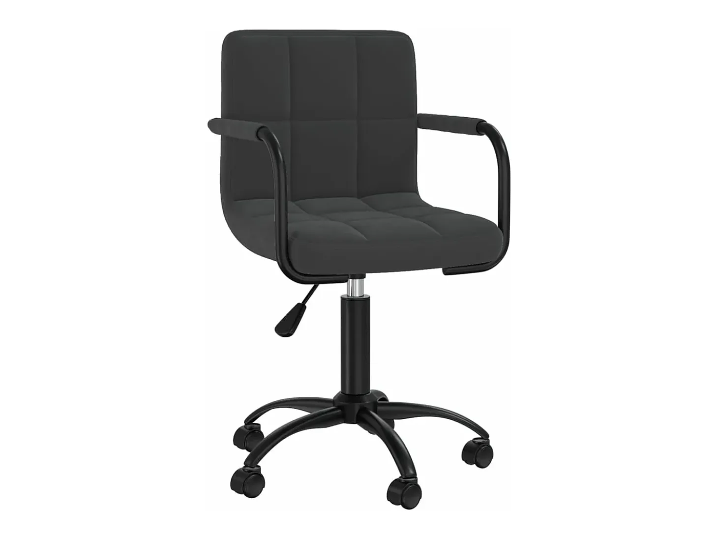 Sillas de comedor giratorias 6 unidades terciopelo negro