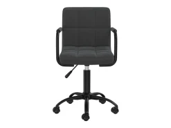 Sillas de comedor giratorias 6 unidades terciopelo negro