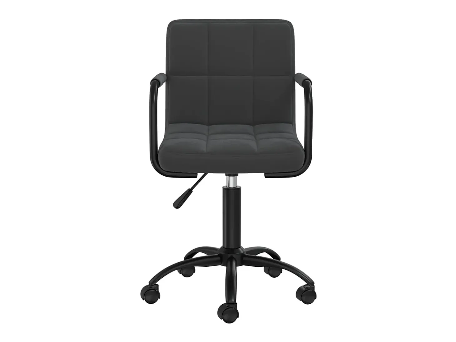 Sillas de comedor giratorias 6 unidades terciopelo negro