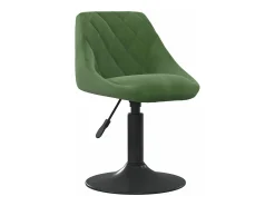 Sillas de comedor giratorias 2 unidades terciopelo verde oscuro