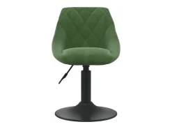 Sillas de comedor giratorias 2 unidades terciopelo verde oscuro