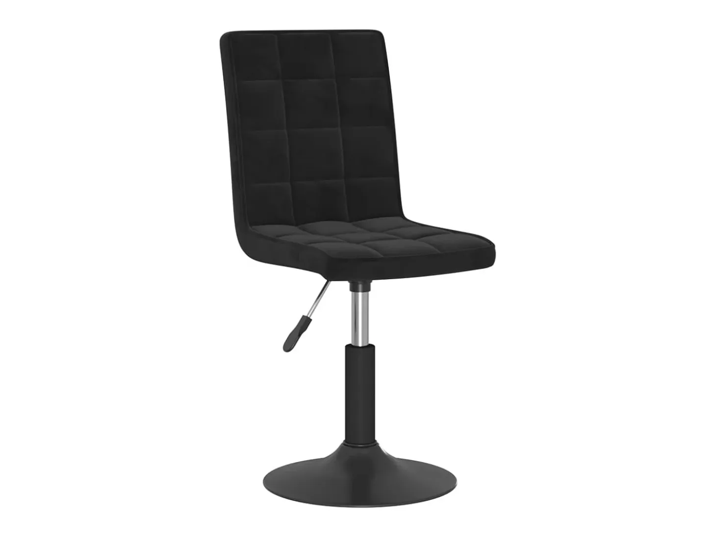 Sillas de comedor giratorias 6 unidades terciopelo negro