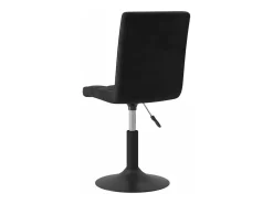 Sillas de comedor giratorias 6 unidades terciopelo negro
