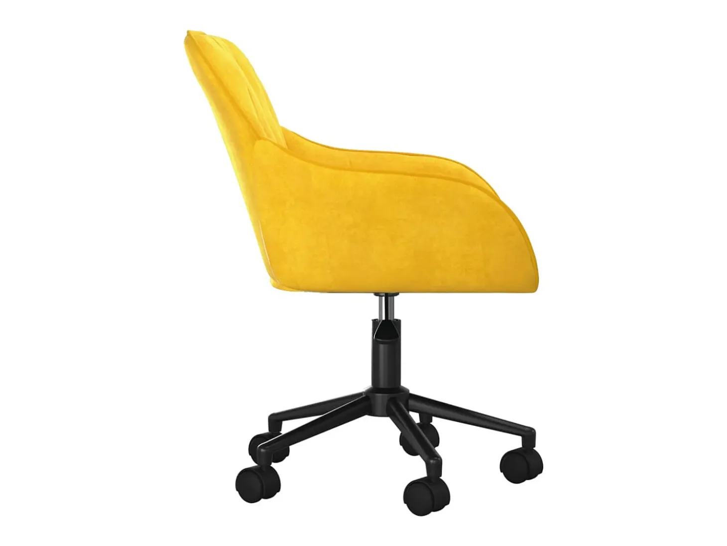 Sillas de comedor giratorias 2 unidades terciopelo amarillo