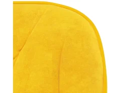 Sillas de comedor giratorias 2 unidades terciopelo amarillo