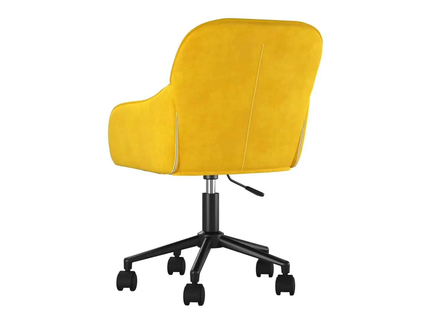 Sillas de comedor giratorias 2 unidades terciopelo amarillo