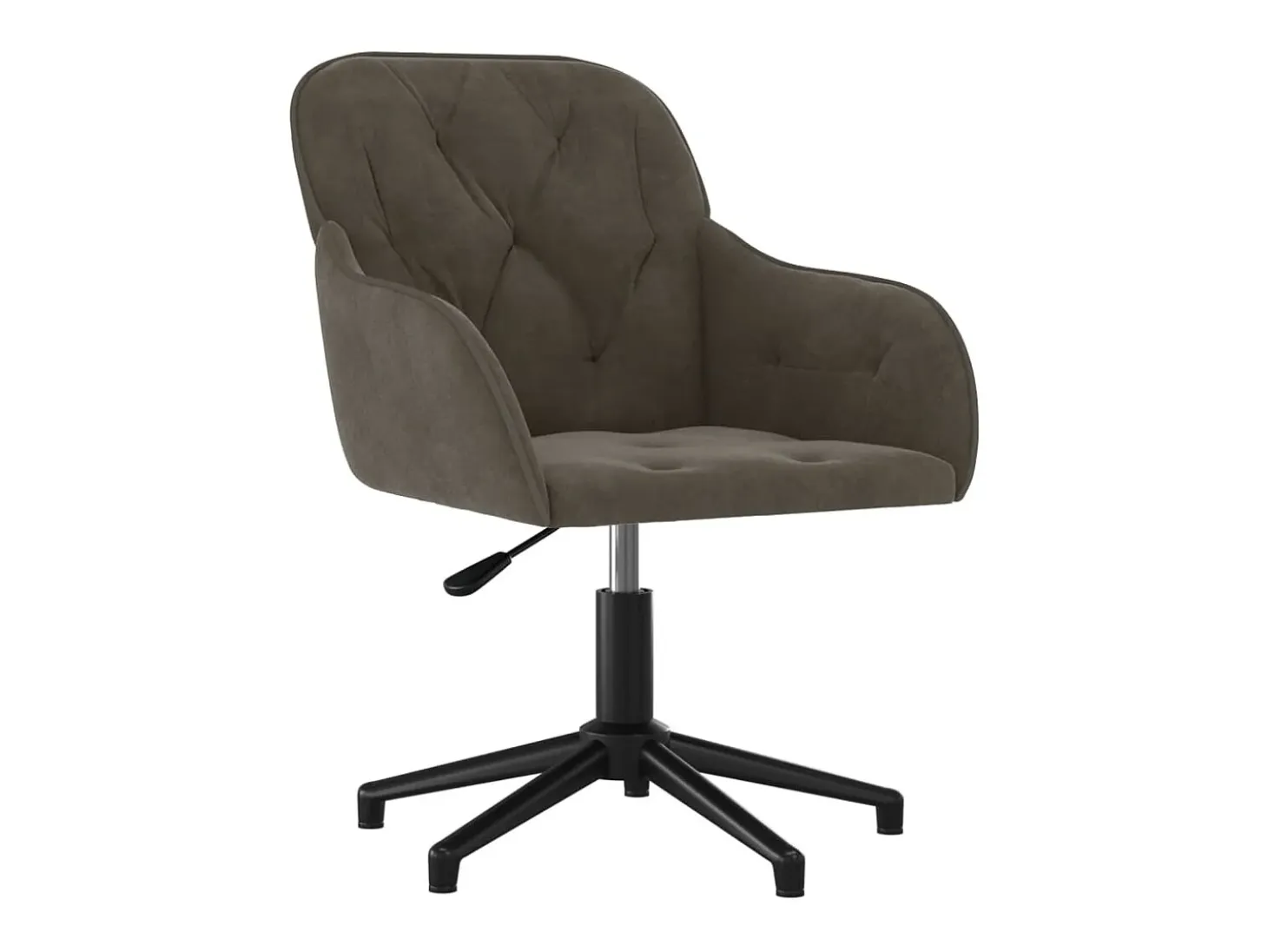 Sillas de comedor giratorias 2 unidades terciopelo gris oscuro