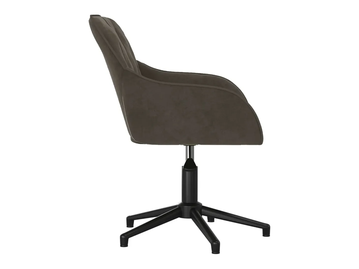 Sillas de comedor giratorias 2 unidades terciopelo gris oscuro