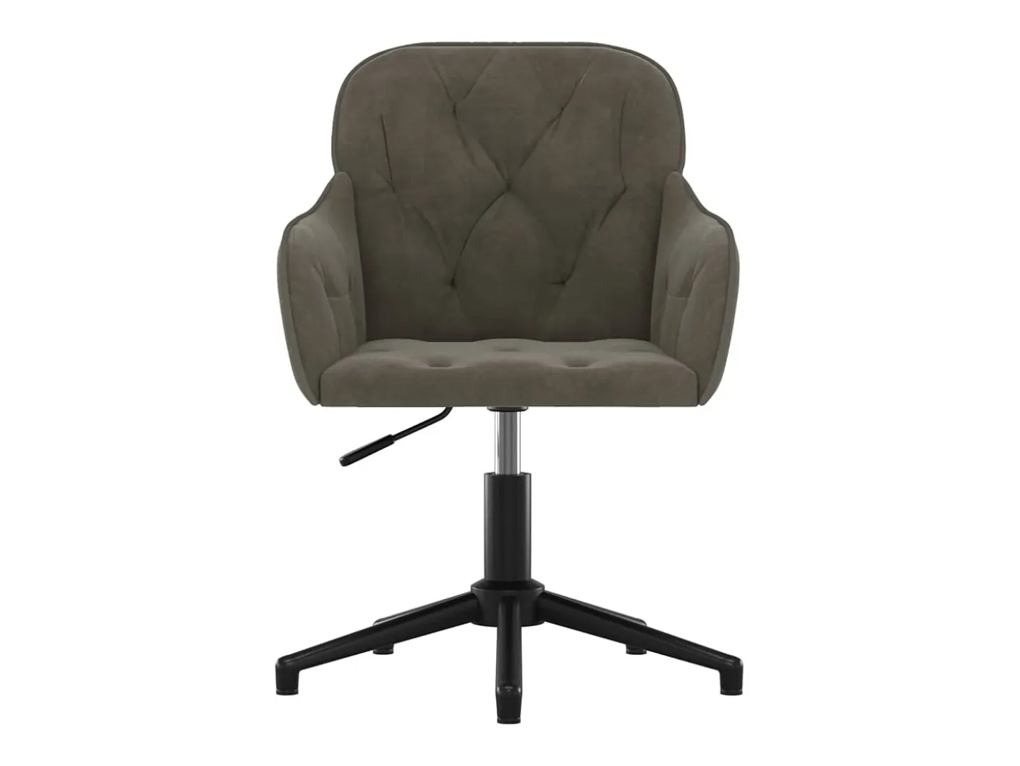 Sillas de comedor giratorias 2 unidades terciopelo gris oscuro