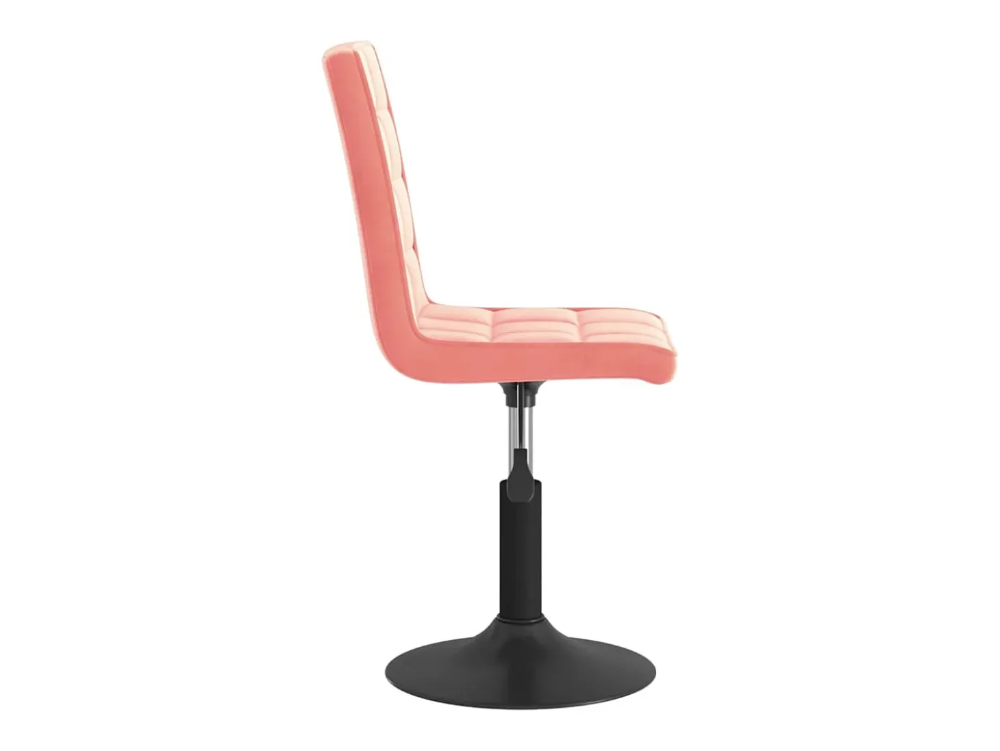 Sillas de comedor giratorias 6 unidades de terciopelo rosa