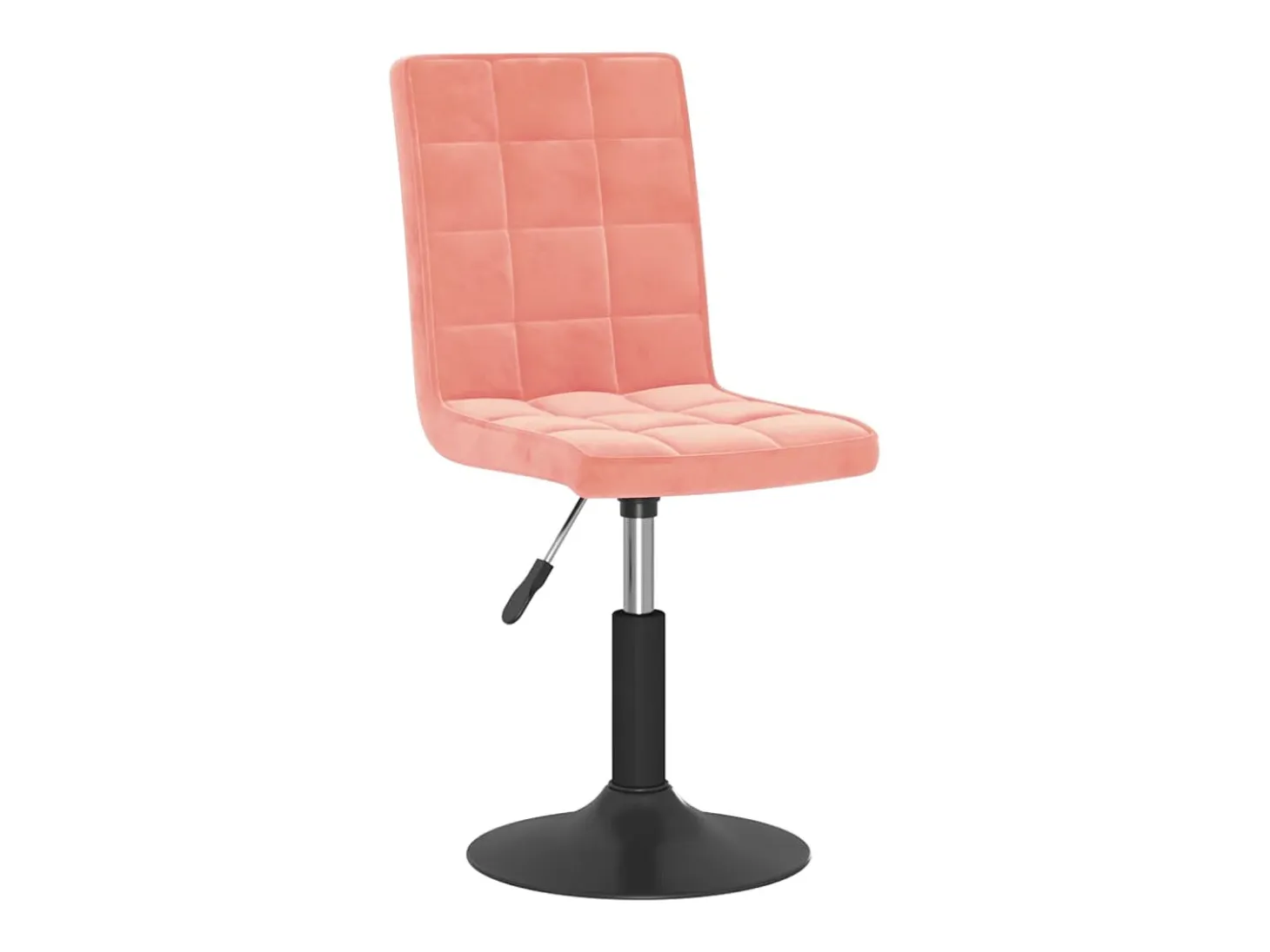 Sillas de comedor giratorias 6 unidades de terciopelo rosa