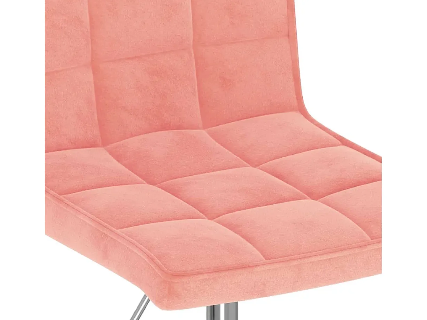 Sillas de comedor giratorias 6 unidades de terciopelo rosa