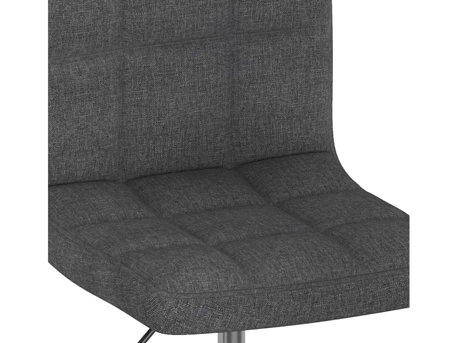 Sillas de comedor giratorias 4 unidades tela gris oscuro