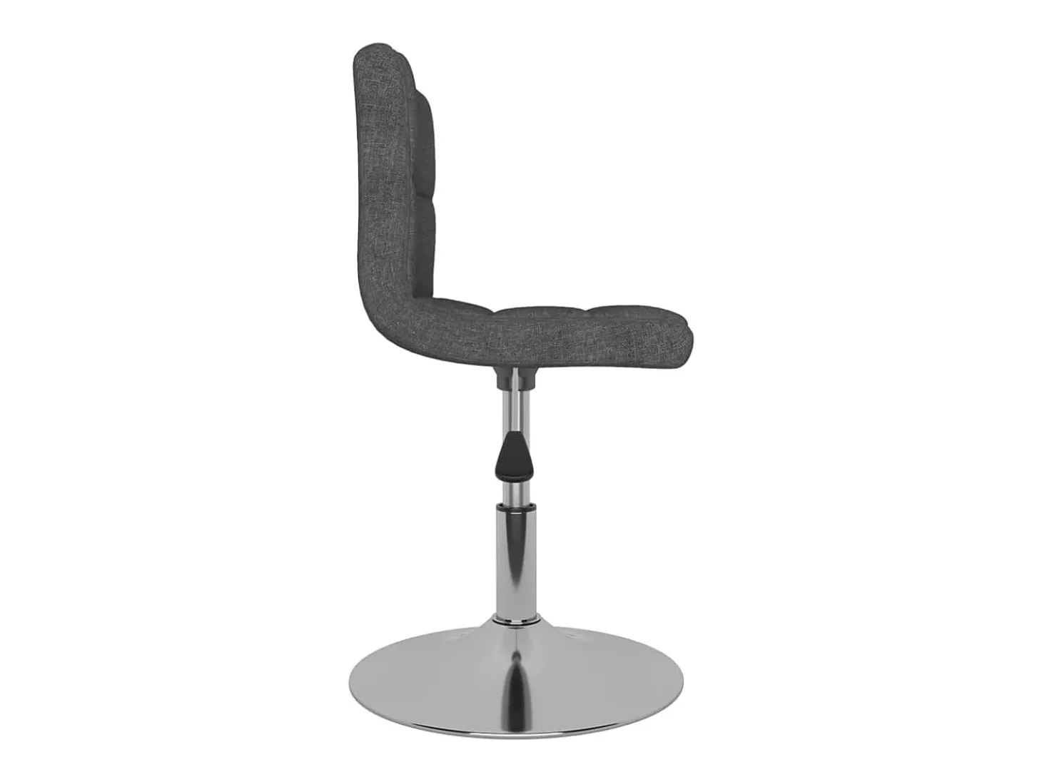 Sillas de comedor giratorias 4 unidades tela gris oscuro