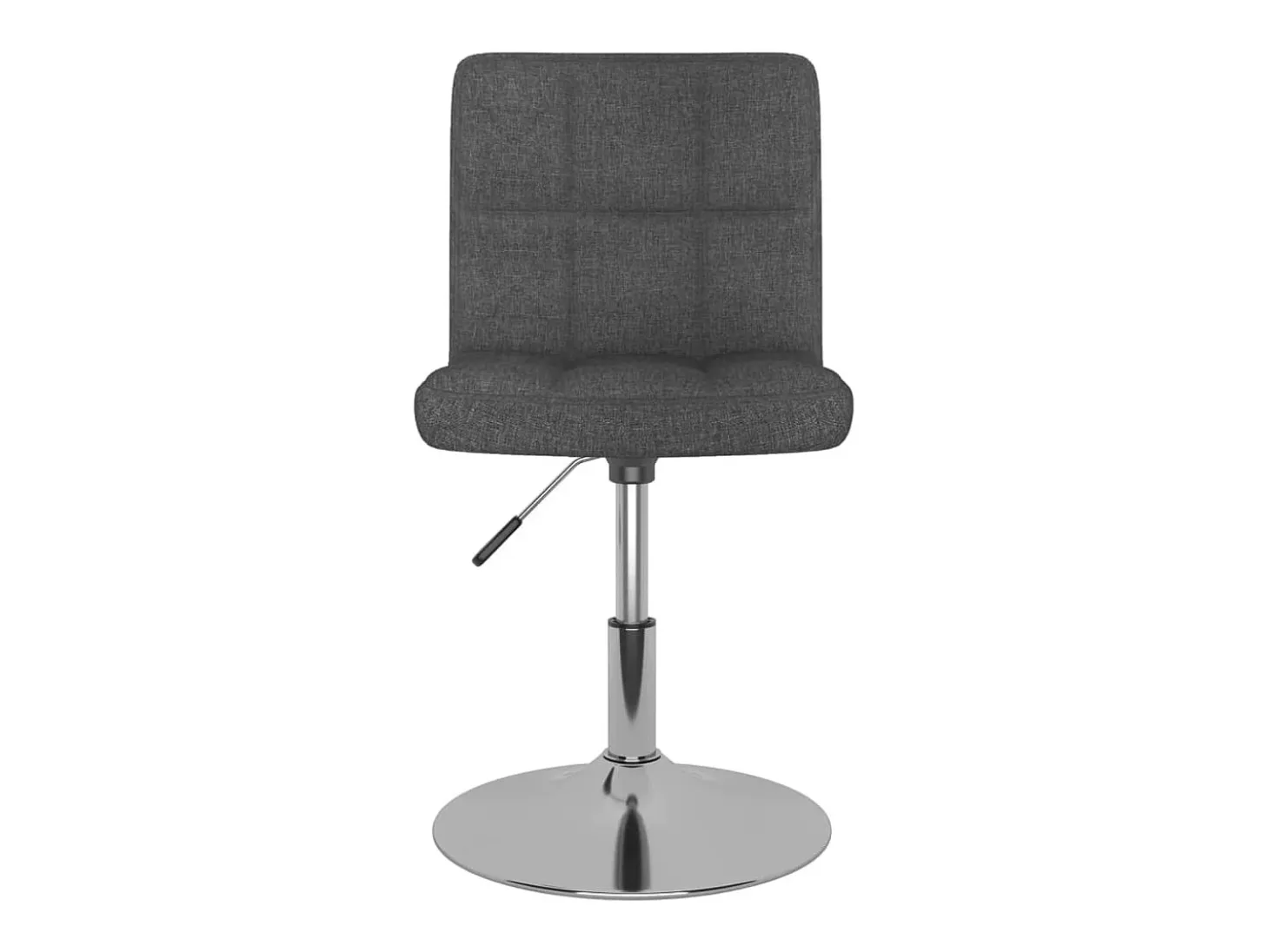 Sillas de comedor giratorias 4 unidades tela gris oscuro