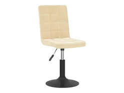 Sillas de comedor giratorias 2 unidades terciopelo crema