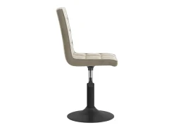 Sillas de comedor giratorias 4 unidades de terciopelo gris claro