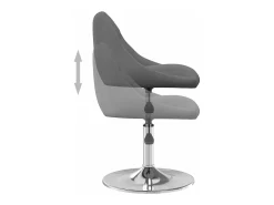 Sillas de comedor giratorias 4 unidades terciopelo gris oscuro