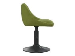 Sillas de comedor giratorias 6 unidades terciopelo verde claro