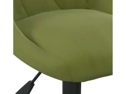 Sillas de comedor giratorias 6 unidades terciopelo verde claro