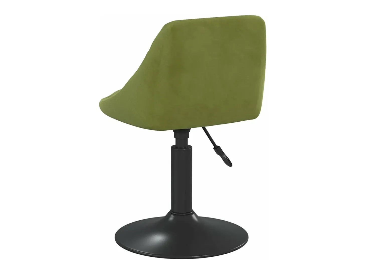 Sillas de comedor giratorias 6 unidades terciopelo verde claro