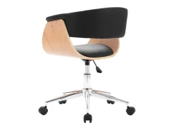 Sillas de comedor giratorias 6 unidades cuero sintético negro