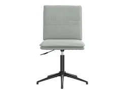 Sillas de comedor giratorias 6 unidades terciopelo gris claro