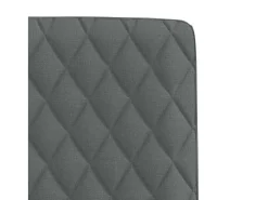 Sillas de comedor giratorias 4 unidades tela gris oscuro