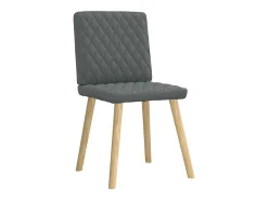 Sillas de comedor giratorias 4 unidades tela gris oscuro