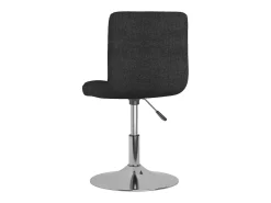 Sillas de comedor giratorias 6 unidades tela negro