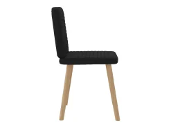 Sillas de comedor giratorias 6 unidades tela negras