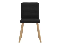 Sillas de comedor giratorias 6 unidades tela negras