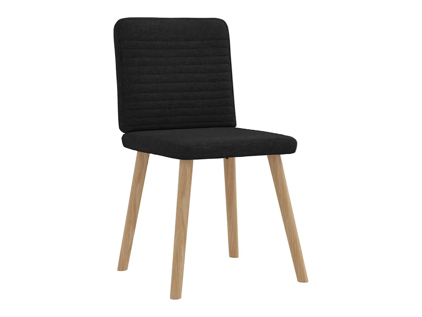 Sillas de comedor giratorias 6 unidades tela negras