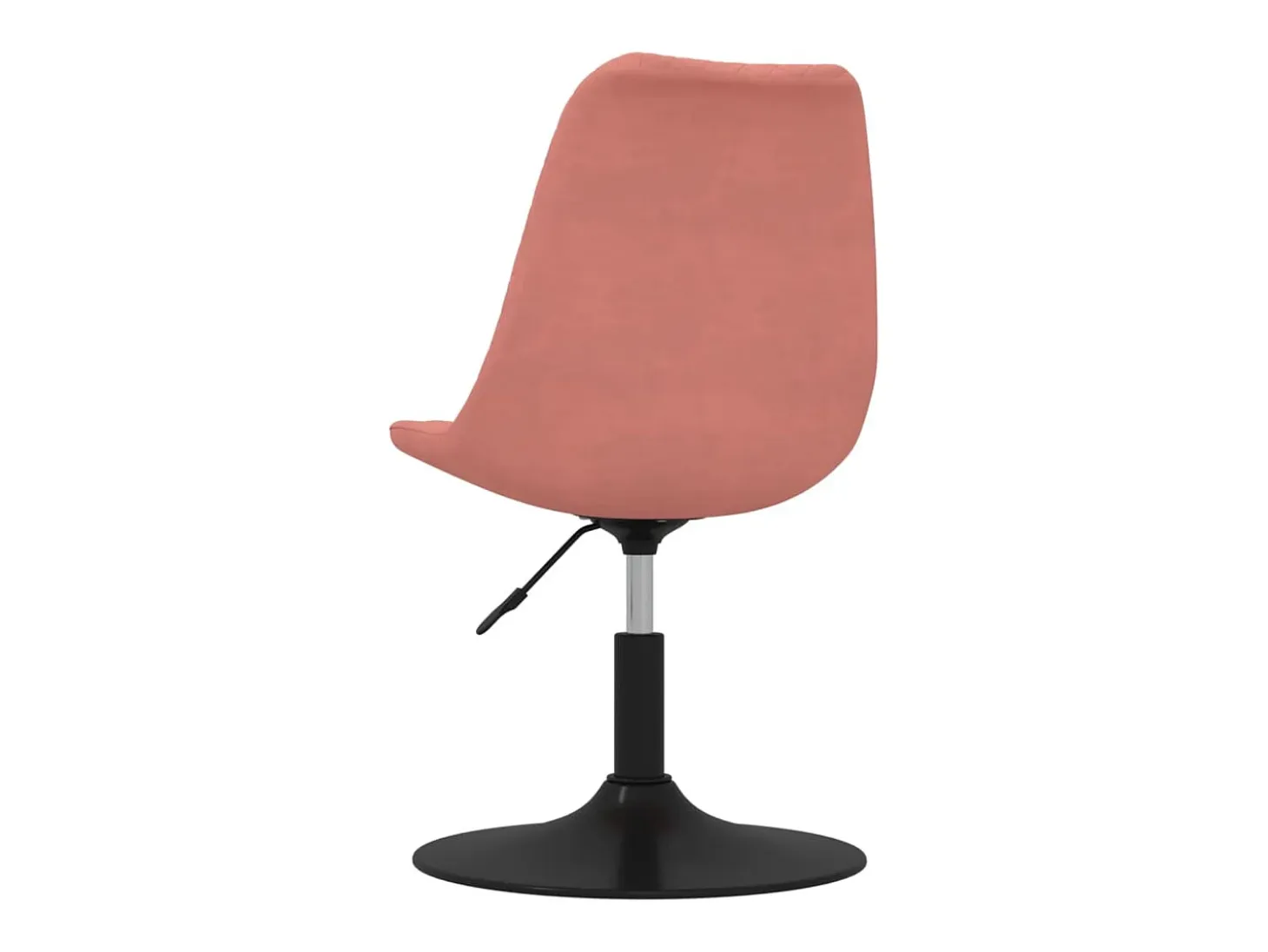 Sillas de comedor giratorias 4 unidades de terciopelo rosa